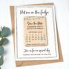 Wooden Calendar Save The Date Fridge Magnets Wedding Invites With Cards