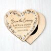 Wooden Heart Save The Date Fridge Magnets Wildflower Wedding Invitations
