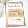 Wooden Save The Date Fridge Magnets, Quirky, Unique & Unusual Wedding Invitations with Cards